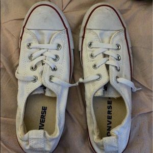 barley worn and still white converse